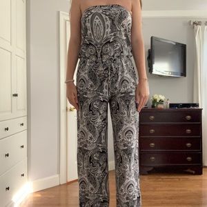 Boston proper strapless jumpsuit